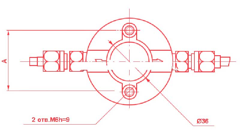 Присоединительные размеры фильтра ФВ-6-02