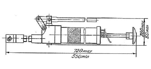 Габаритные размеры насоса НР1 (автомобильный)